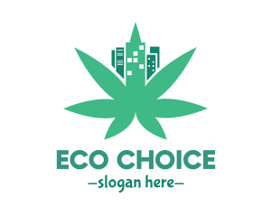 Alternative - Cannabis City Leaf logo design
