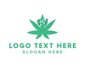 Urban Cannabis Leaf Logo