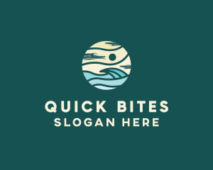 Beach Wave Resort  logo design