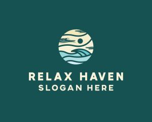 Beach Wave Resort  logo design