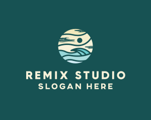 Beach Wave Resort  logo design