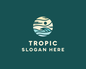 Beach Wave Resort  logo design