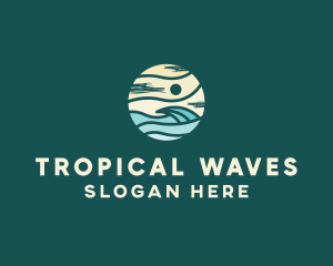 Beach Wave Resort  logo design