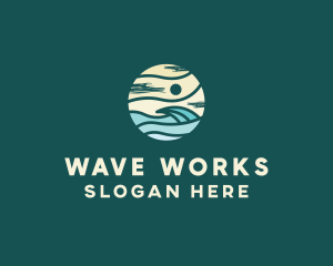 Beach Wave Resort  logo design