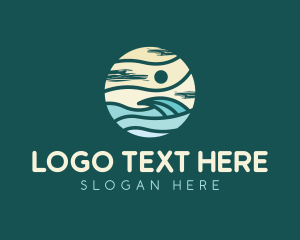 Beach Resort - Beach Wave Resort logo design