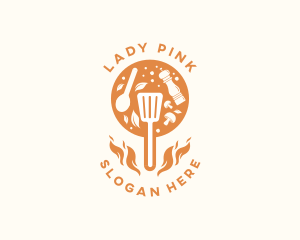 Pan Fry Cook Restaurant logo design