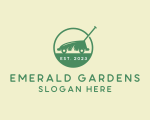 Lawn Mower Landscaping logo design