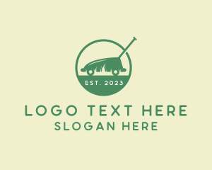 Lawn Mower Landscaping Logo