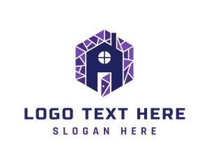 Mosaic - Violet Mosaic House logo design