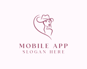 Cowgirl Ranch Woman Logo