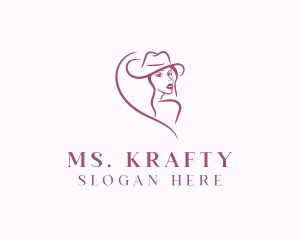 Cowgirl - Cowgirl Ranch Woman logo design