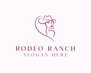 Cowgirl - Cowgirl Ranch Woman logo design