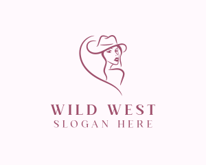 Cowgirl Ranch Woman logo design