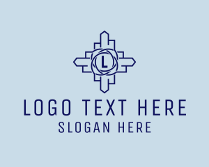 Skyline - Property Developer Construction Cross logo design