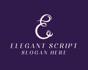 Feminine Salon Letter E logo design