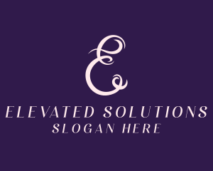 Feminine Salon Letter E logo design