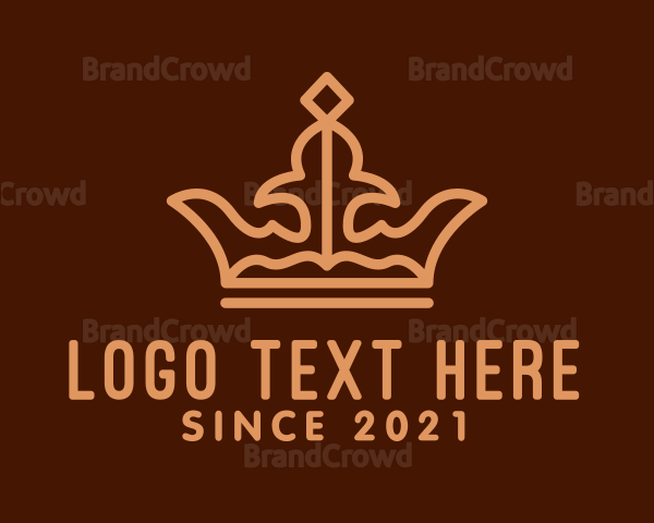 Brown Monarchy Crown Logo