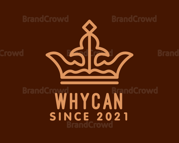 Brown Monarchy Crown Logo