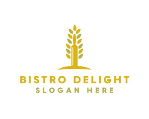 Wheat Pastry Restaurant logo design