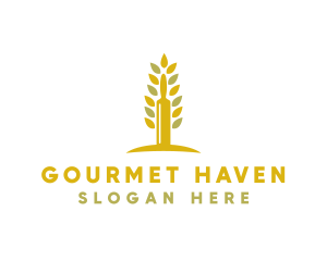 Wheat Pastry Restaurant logo design