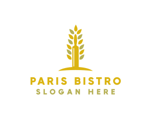 Wheat Pastry Restaurant logo design