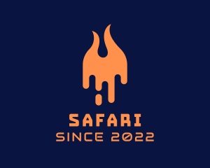 Blaze - Digital Cyber Flame logo design