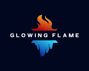 Fire Ice Conditioning Business logo design