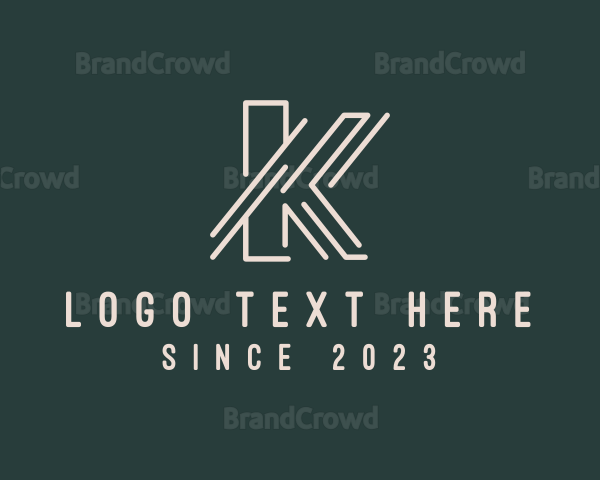 Corporate Business Letter K Logo