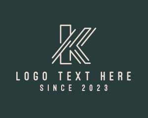 Beige - Corporate Business Letter K logo design
