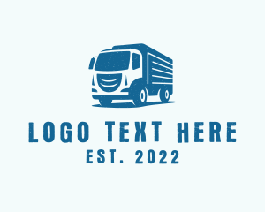 Courier - Market Delivery Truck logo design