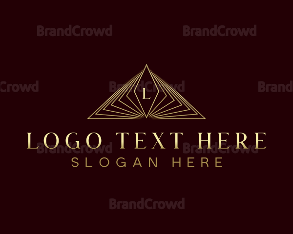 Elegant Triangle Diamond Logo