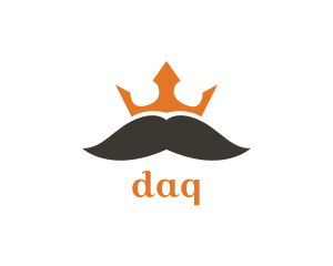 King Crown Mustache Logo