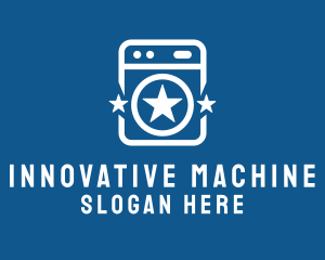 Machine - Stars Washing Machine logo design