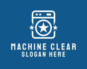Stars Washing Machine logo design