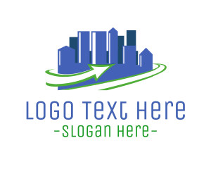 Land Developer - Metropolitan City Property logo design