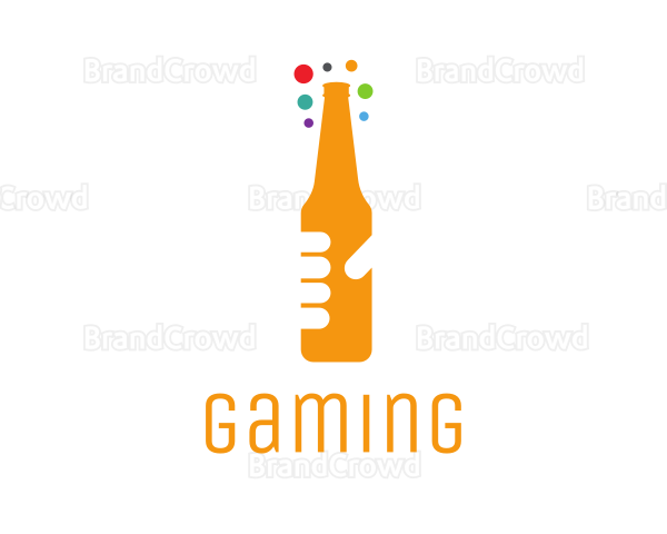 Beer Bottle Bar Logo