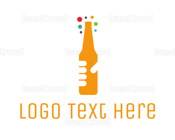 Beer Bottle Bar Logo