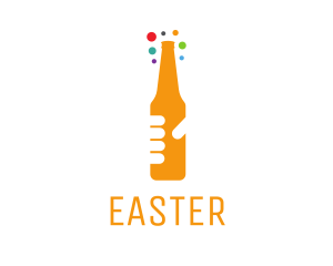 Beer Bottle Bar Logo