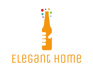 Beer Bottle Bar Logo