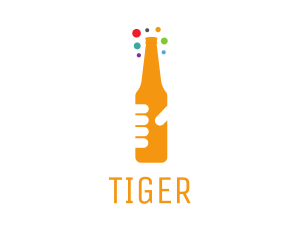 Beer Bottle Bar Logo