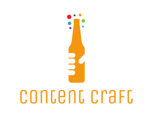 Beer Bottle Bar logo design