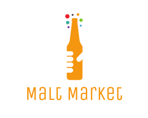 Malt - Beer Bottle Bar logo design