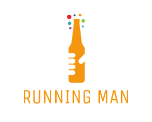 Liquor - Beer Bottle Bar logo design