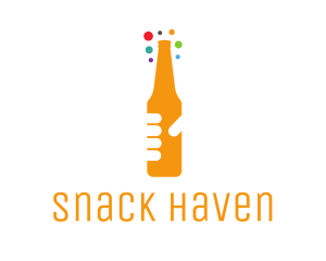 Beer Bottle Bar logo design