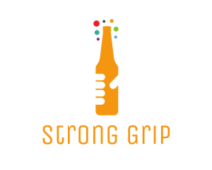 Grip - Beer Bottle Bar logo design