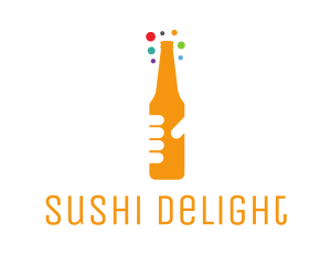 Beer Bottle Bar logo design