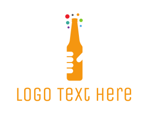 Beer Bottle Bar Logo