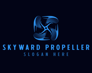 Propeller HVAC Ventilation logo design