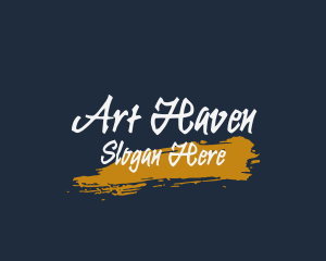 Brush Graffiti Mural Wordmark logo design