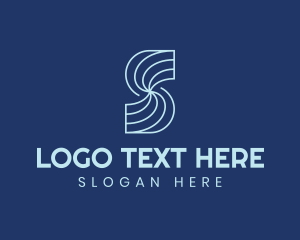 Surf - Whirlpool Wave Letter S logo design